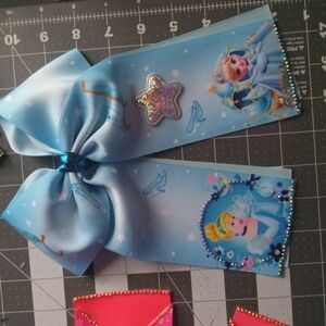 Blue Cinderella Hair Bow